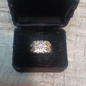 Vintage Mens 14 Kt Diamond Ring